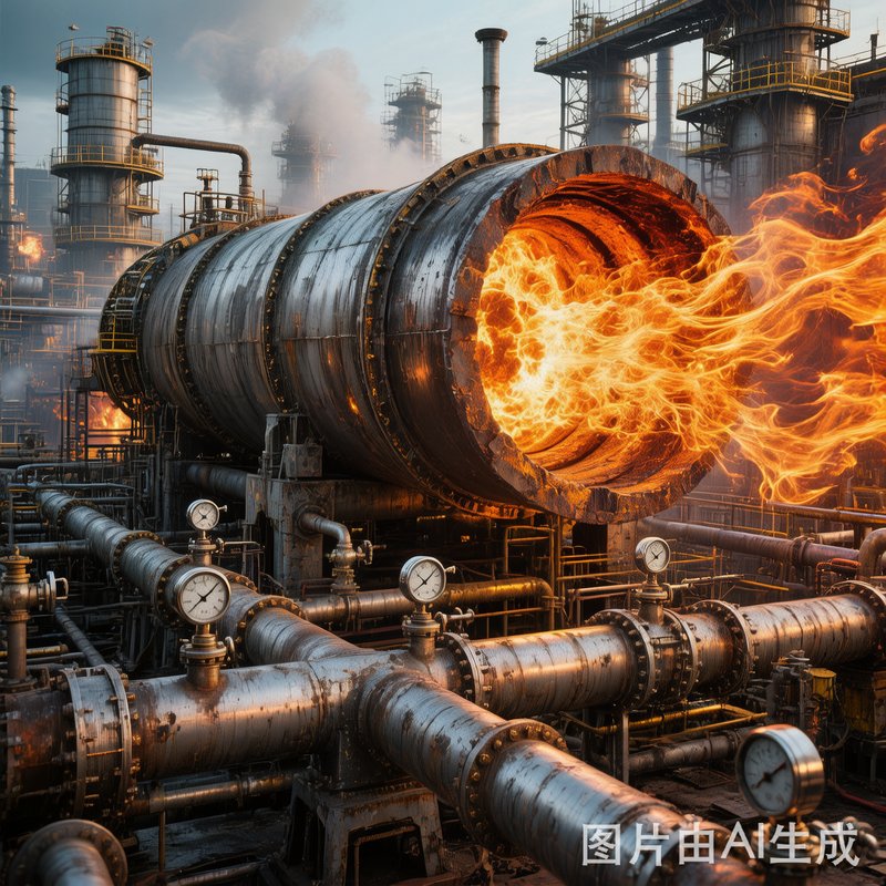 数字星尘:石油炼化回转窑焚烧系统三维动画